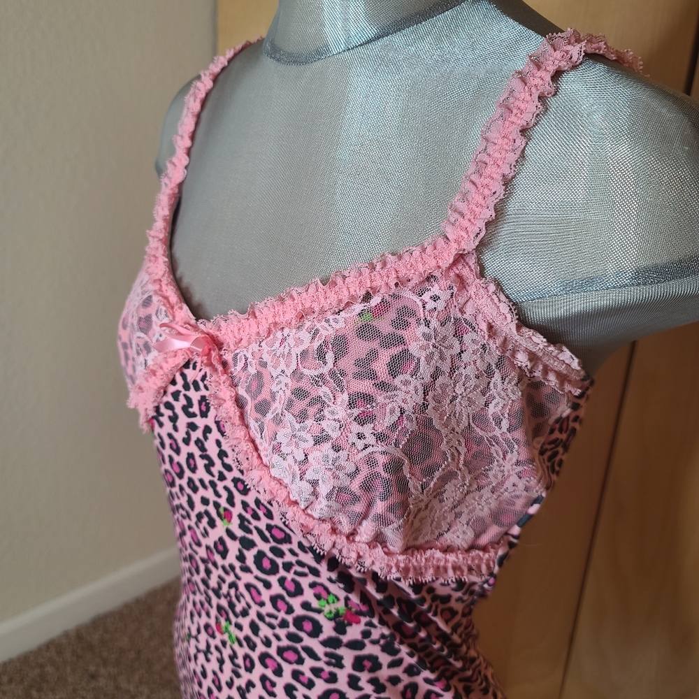 Betsey Johnson & Capezio Pink Leopard Tank